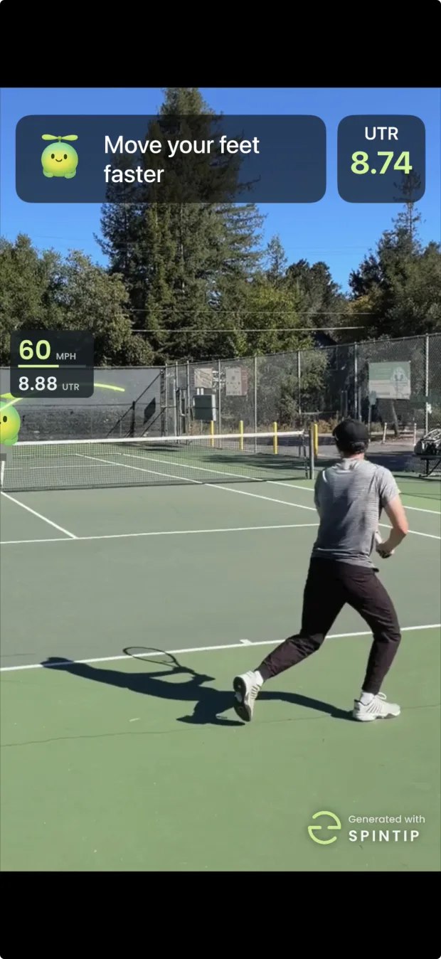 A shared point with the tracer, 60 mph, and the level on the shot