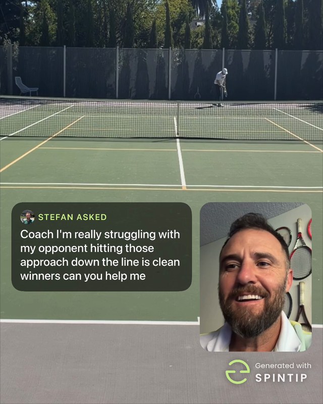 A coach answering a player's question on the clip